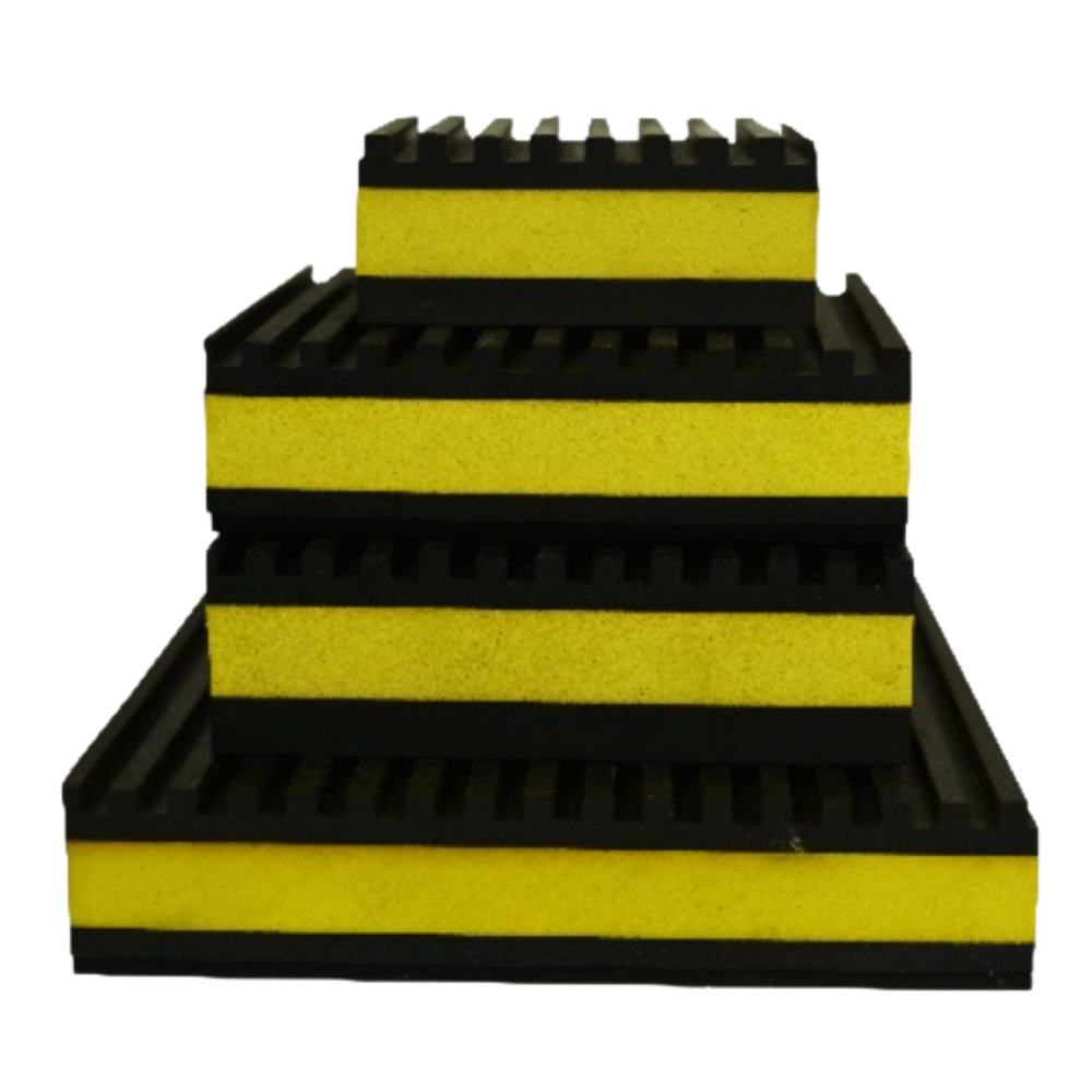 RUBBER EVA ANTI-VIBRATION PADS - 2" X 2" X 3/8" - 100/PC