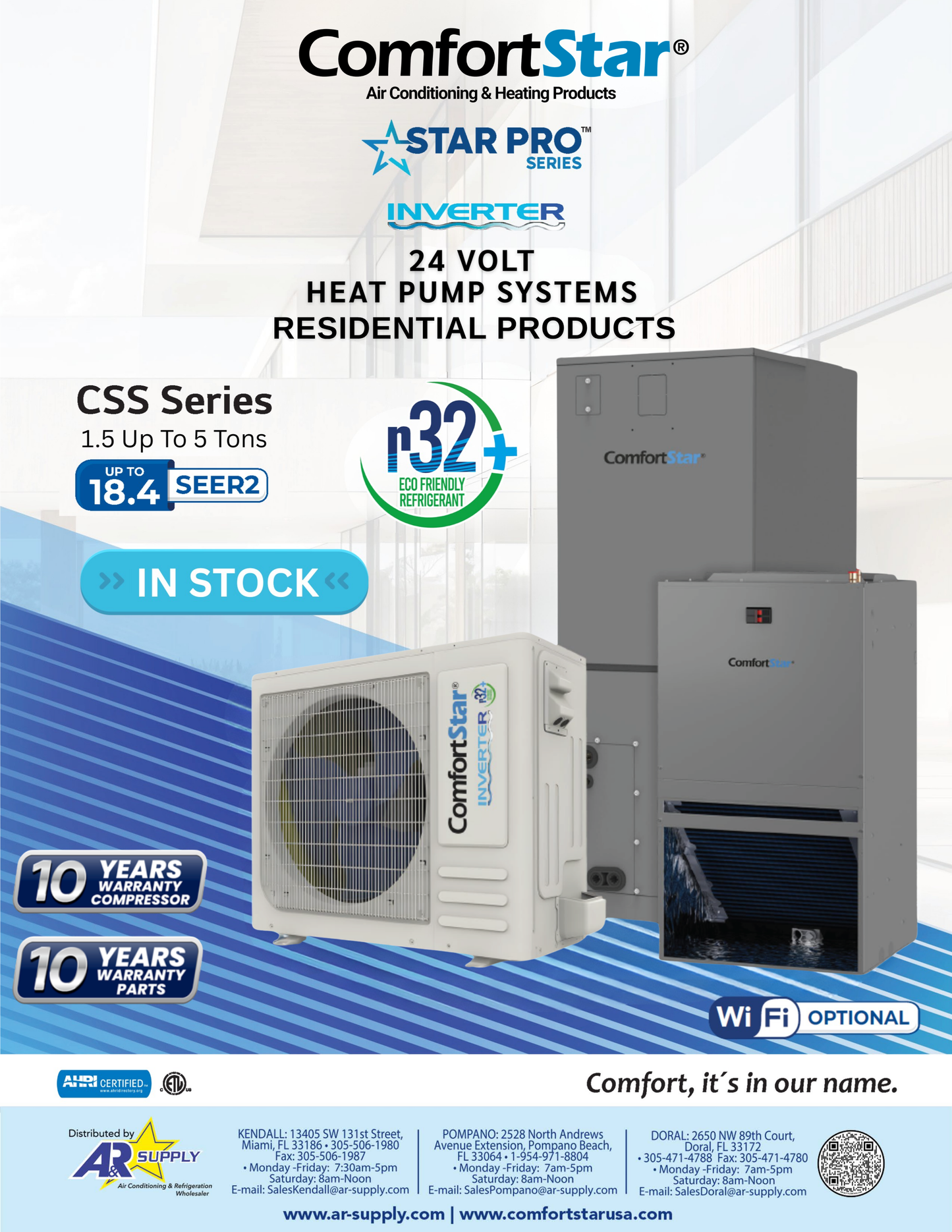 48K ASH32 MULTIPOSITION AIR HANDLER - 16.5 SEER2