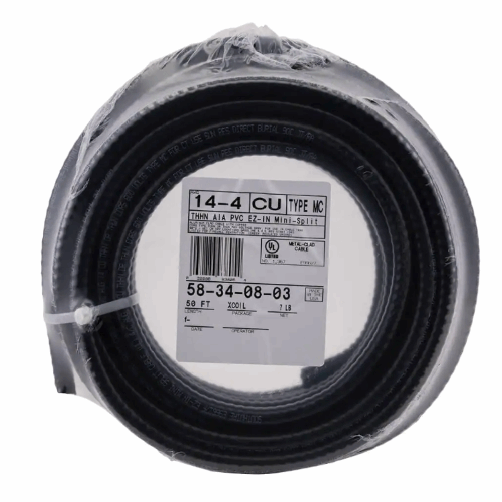 14/4 STRANDED EZ-IN MINI-SPLIT MC (METAL CLAD) CABLE