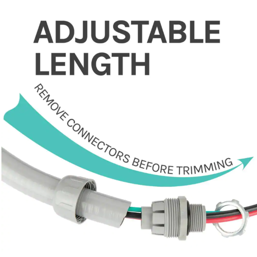 NON-METALLIC FLEXIBLE PVC CONDUIT A/C WHIP CABLE