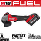 M18 FUEL™ 4-1/2" / 5" Braking Grinder Paddle Switch, No-Lock (Tool Only)