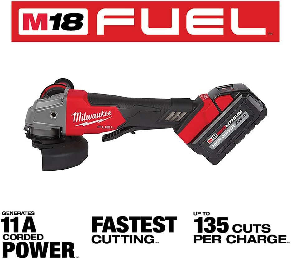M18 FUEL™ 4-1/2" / 5" Braking Grinder Paddle Switch, No-Lock (Tool Only)