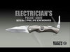 Electrician's Pocket Knife with #2 Phillips